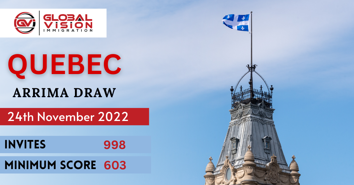 Latest Quebec Arrima Draw Issues 998 Invites With 603 Cut Off