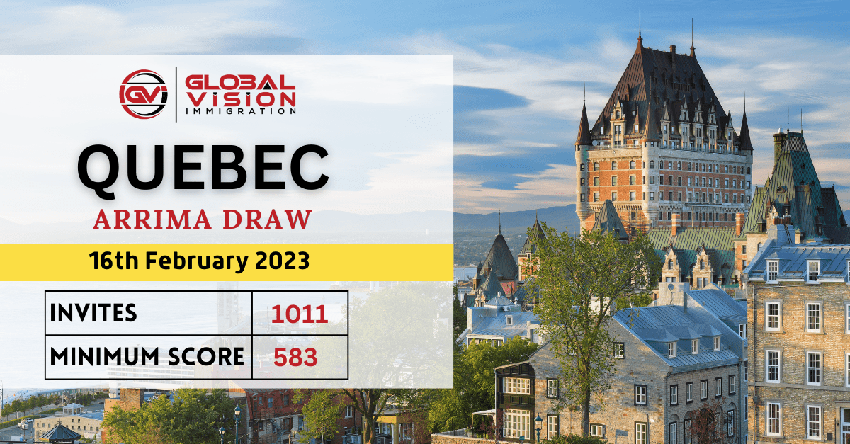 Latest Arrima draw issues 1011 invitations for Quebec permanent selection