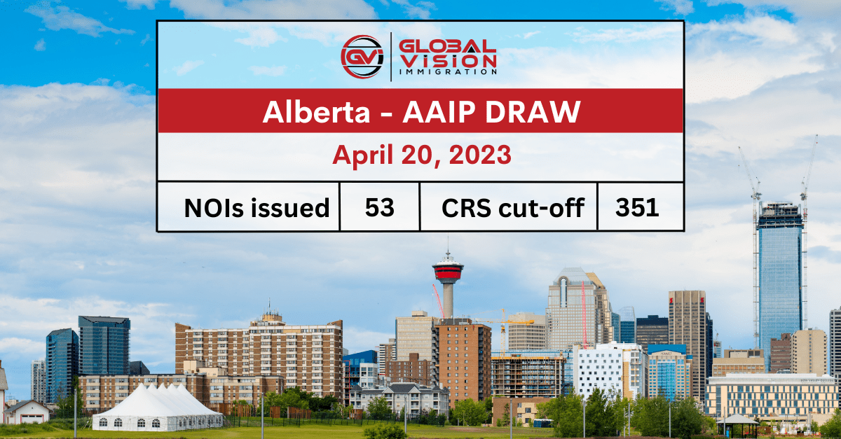 Invitation up by 84 points in new Alberta PNP draw