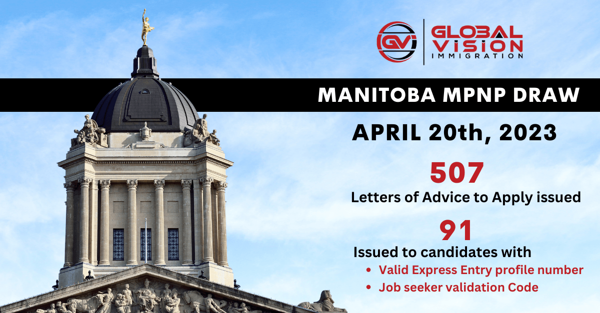 Manitoba MPNP draw 507 applicants get LAAs