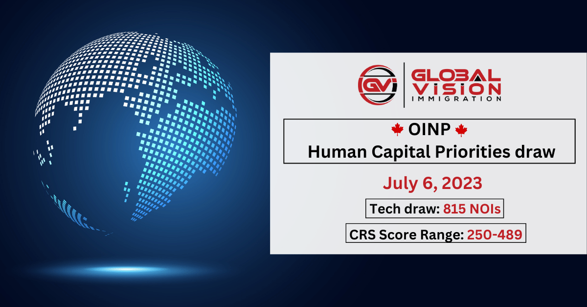 Latest OINP Tech draw issues 1115 fewer NOIs