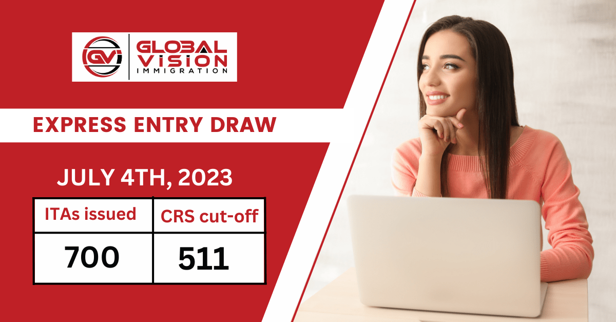 700 ITAs 511 CRS in latest Express Entry General PR Visa draw