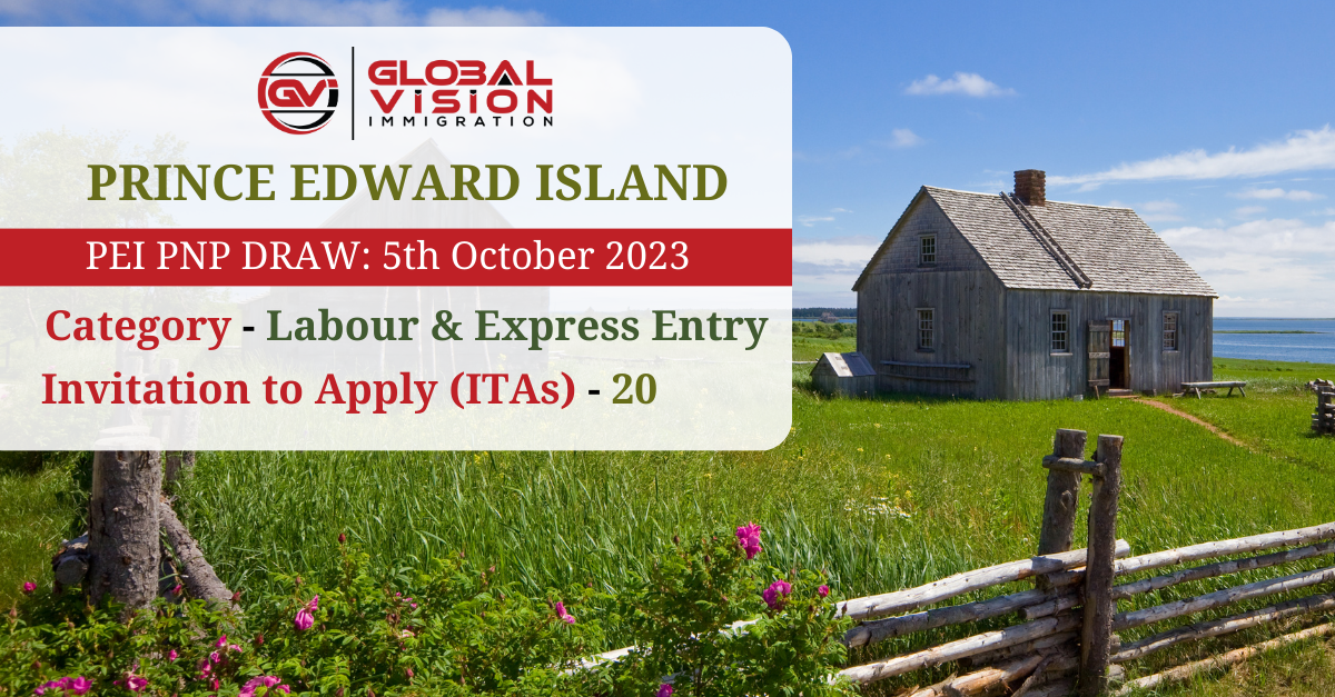 PEI PNP Express Entry draw issues 20 invitations