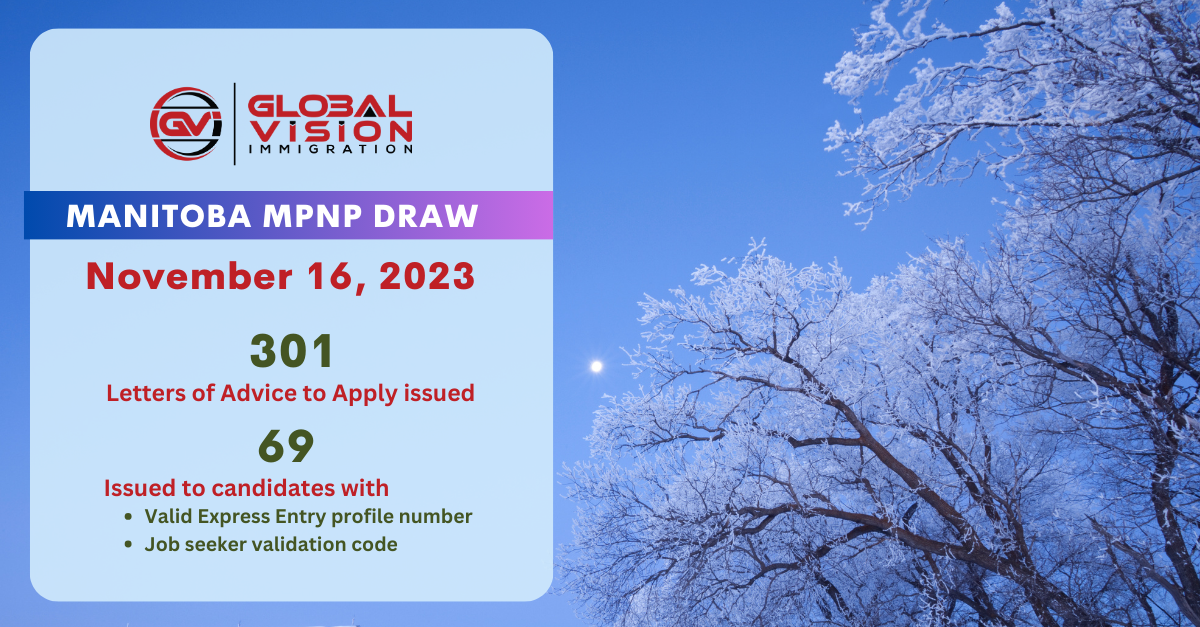 Manitoba draw issues 301 LAAs for MPNP nomination