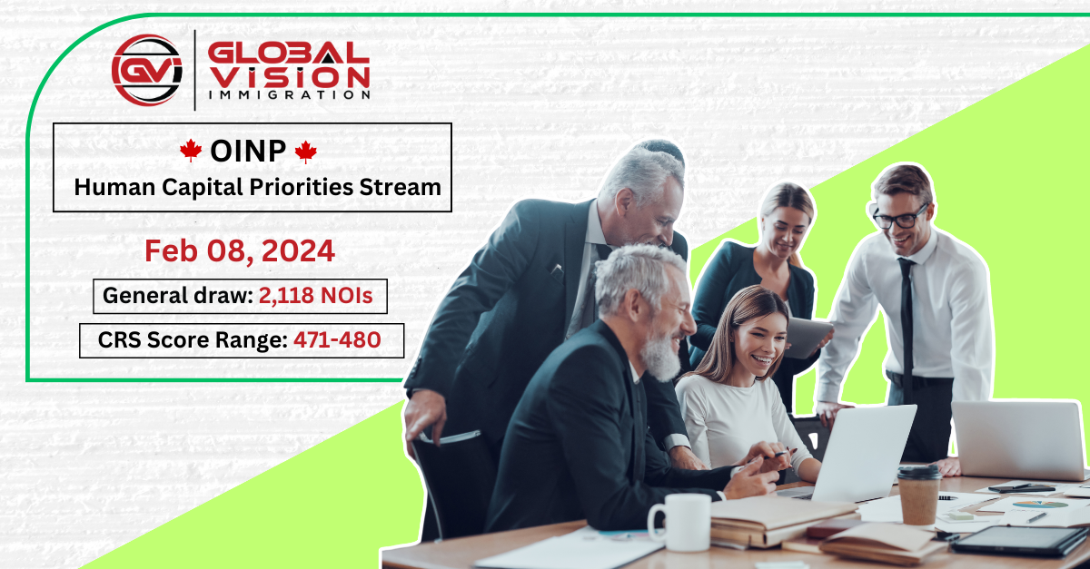 Latest Feb 08 2024 OINP Express Entry draw issues higher invites