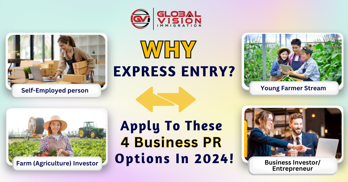 Why Express Entry? Apply To These 4 Business PR Options In 2024