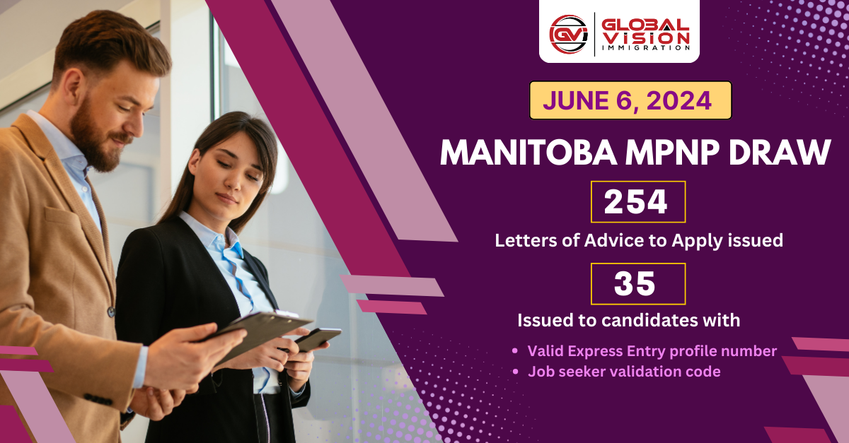 Manitoba issues 254 LAAs in June 06 2024 MPNP draw