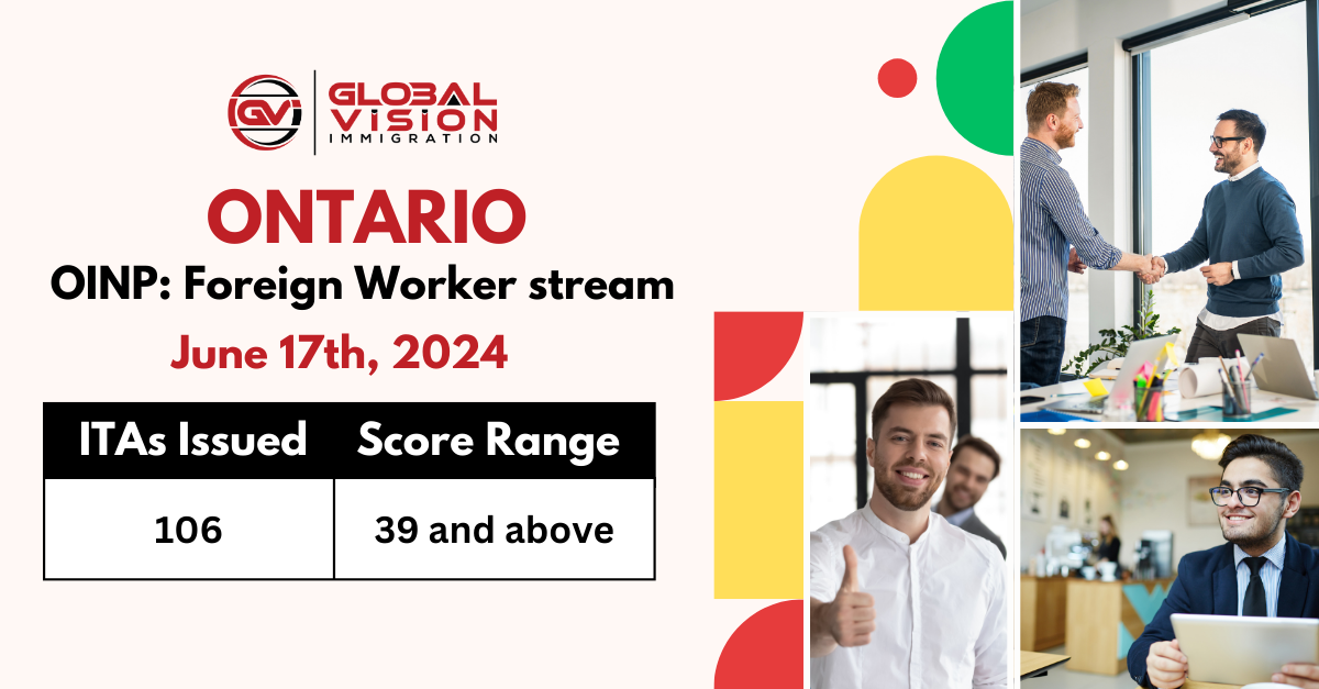 Ontario selects 106 foreign workers in latest OINP draw