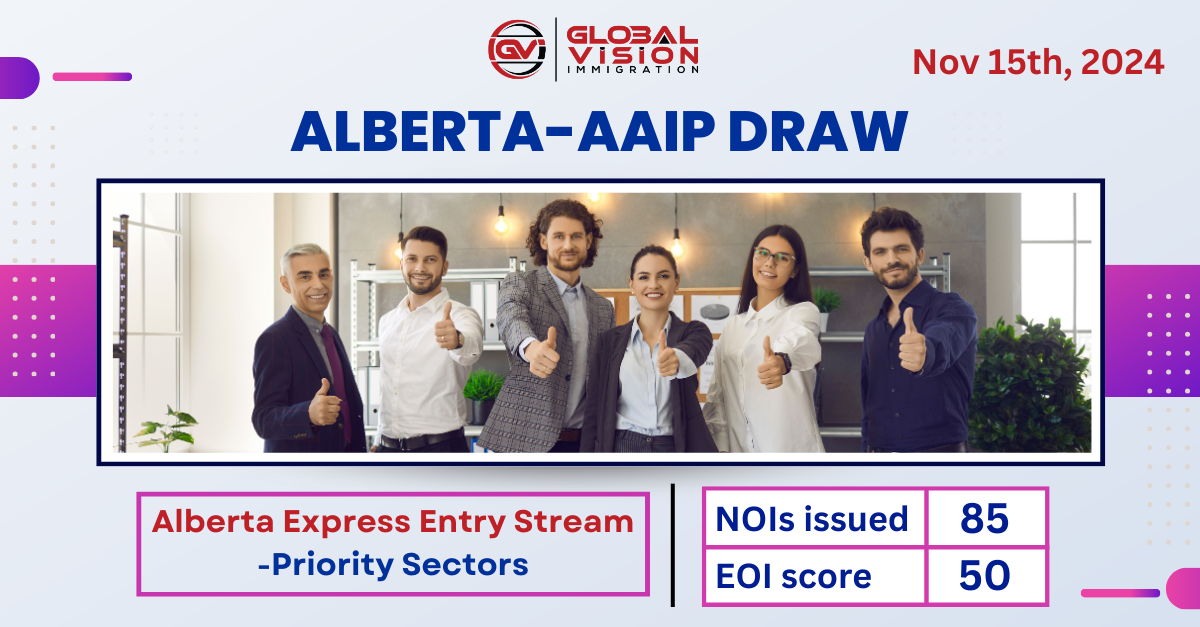 85 candidates from priority sectors selected in new Alberta Express Entry draw