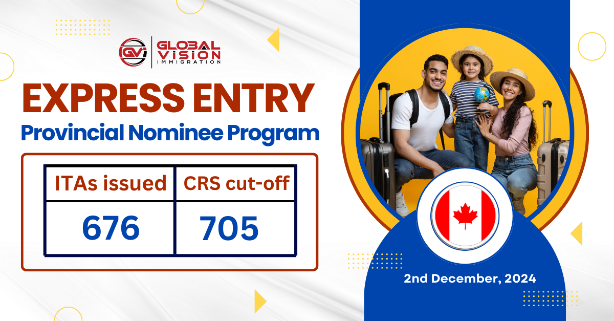 Dec 02 2024 Express Entry draw selects 676 PNP candidates