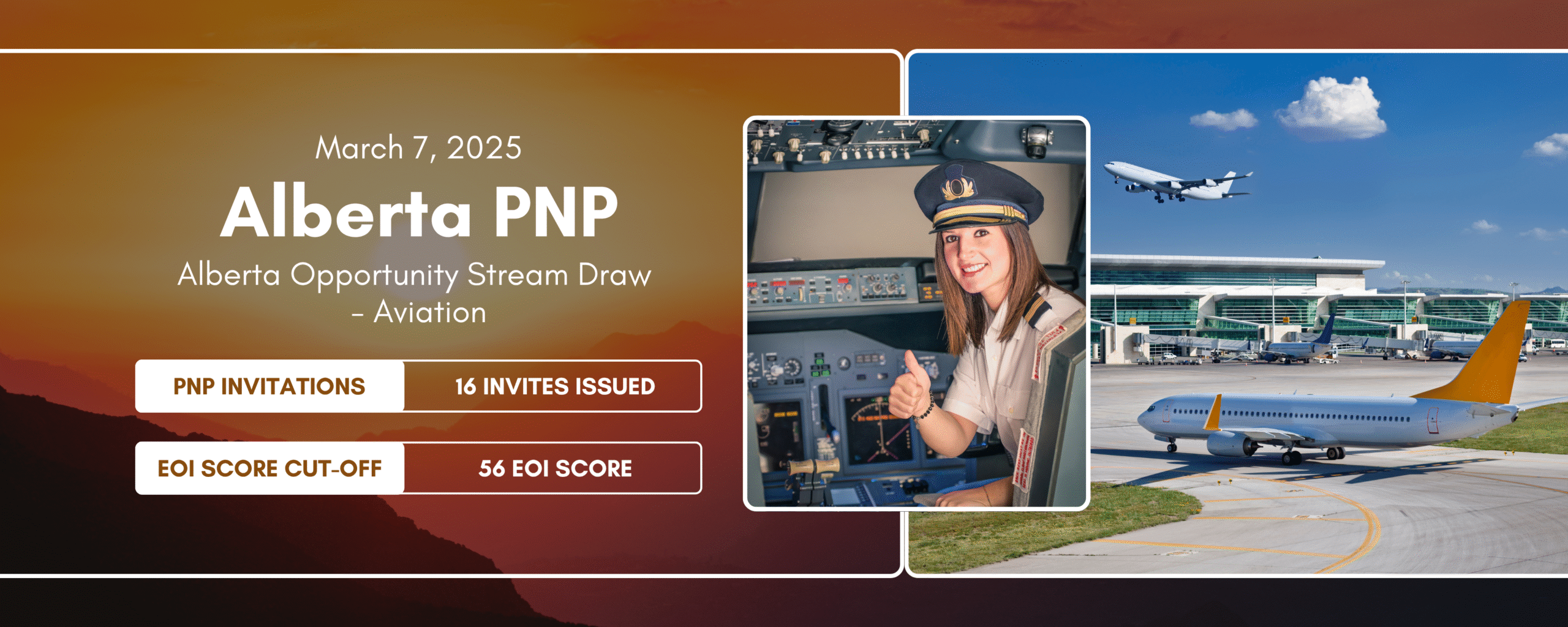 16 Aviation Sector Applicants Selected in New Alberta PNP draw
